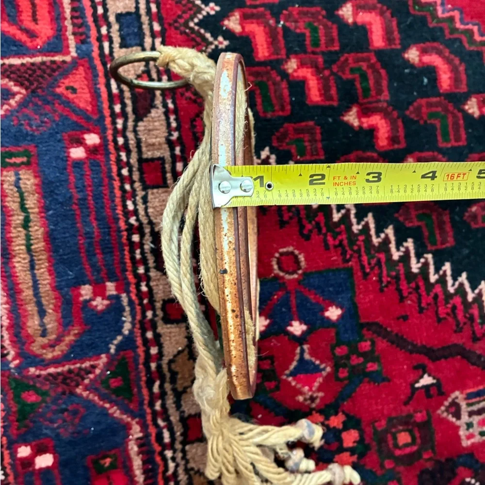 Vintage Studio Pottery Boho Mirror Wall Hanging